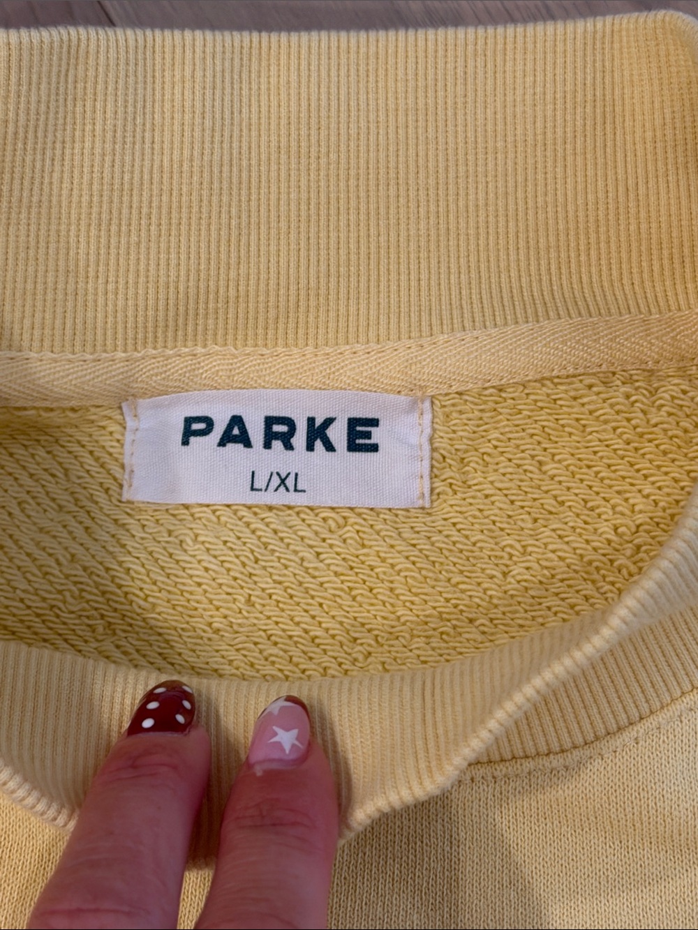Brand New Parke Mockneck Summerland Peel French Terry L/XL - Picture 3 of 3